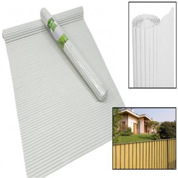 Valla de Jardín Frangivista de PVC Blanco para Balcón - 1x3 m