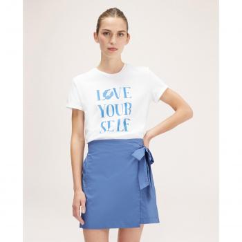 Camiseta de mujer de manga corta con inscripción 'Comet Training For Motives' - Motivi