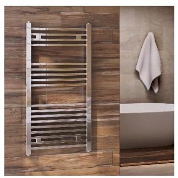 Radiador de Diseño Cromado con Tubos Cuadrados 1000 x 470 mm
