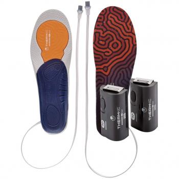 Therm-ic Plantillas Calefactadas Heat 3D con Batería C-Pack 1300 B Bluetooth, color rojo y negro