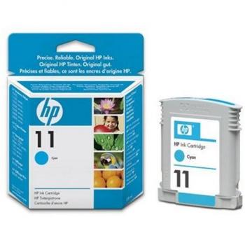 HP 11 - Cartucho de Tinta Original en Color Cian, Peso 0.09 kg, Dimensiones 109 x 25 x 142 mm