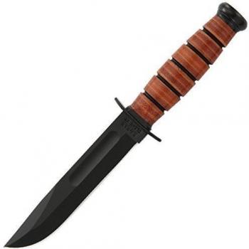 Kabar Short USMC - Cuchillo de hoja fija, color negro