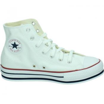 Converse Chuck Taylor All Star Platform High Top Sneakers para Niña, Color Blanco, Modelo 668026C
