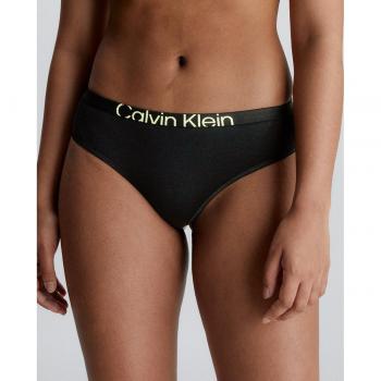 Tanga Calvin Klein Classic Modern negro amarillo - XS