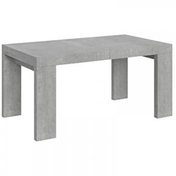 Mesa extensible Roxell de hormigón/cemento 90x160/264 cm