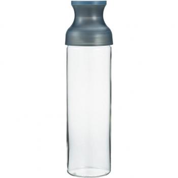 Caraffa de Viento HARIO con Filtro, Vidrio Resistente al Calor, Capacidad Práctica 1000ml, Color Gris, Ideal para Té Cold Brew, Hecho en Japón