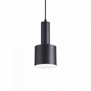 Colgante de diseño Holly Black Metal 1 bombilla 31cm, Lámpara colgante de techo para interior 1 luz Negro, E27