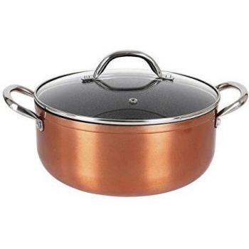 Exquisite 52496 Cacerola con Tapa, 20 cm, Metal