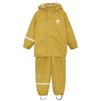 CeLaVi - Traje de lluvia Basic junior 2 piezas, poliéster, color ocre, talla 140