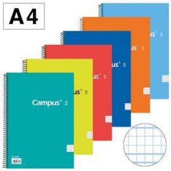 Cuaderno Campus Spiral A4 80 Hojas Cuadrícula 4mm - Tapa Dura