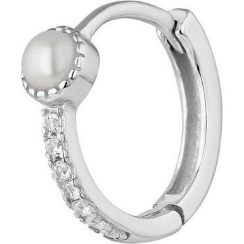 Ear Candy - Piercing aro Noah de plata bañado en rodio