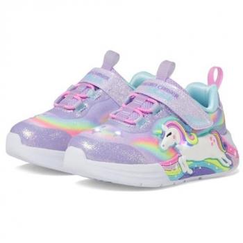 Zapatillas Skechers Unicorn Chaser Niña con Luces, Color Lila, Talla 24