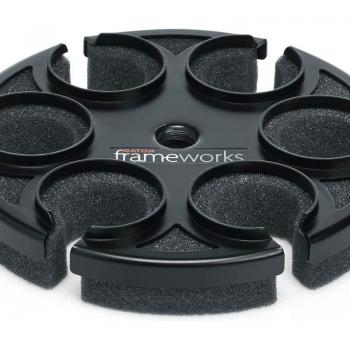 Gator 6-Microphone Tray with Adjustable Mounting Options