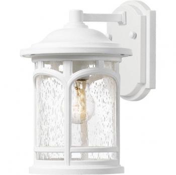 Farol de pared de jardín Marblehead blanco 26,3 cm, tipo: linterna de pared exterior, características: color blanco, tamaño 26,3 cm, grado de protección IP44, casquillo E27