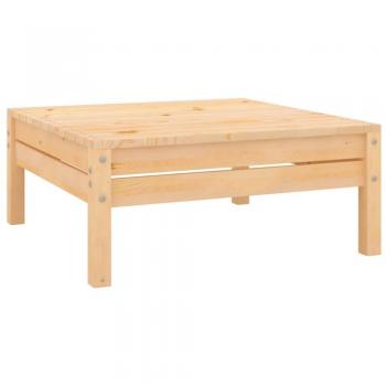 Solid Pinewood Garden Footstool