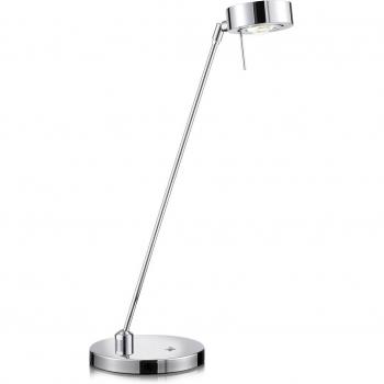 Lámpara de mesa LED Elegance con 2 articulaciones en cromo