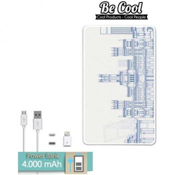 Becool® - Batería Externa Power Bank 4000 mah + Gratis 1 cable USB-MicroUsb
