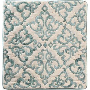 Funda de cojín azul bordado estilo tradicional de DKD Home Decor, 50 x 50 cm