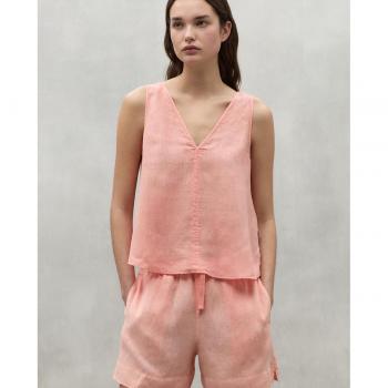 Camiseta Samy naranja para mujer de Ecoalf