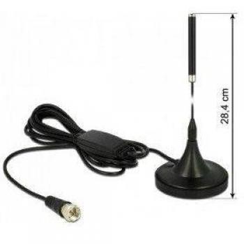 DeLOCK 12413 - Antena (21 dBi, 0.174 - 0.24, 50 Ω, Antena omnidireccional, Tipo F, 2.0:1)