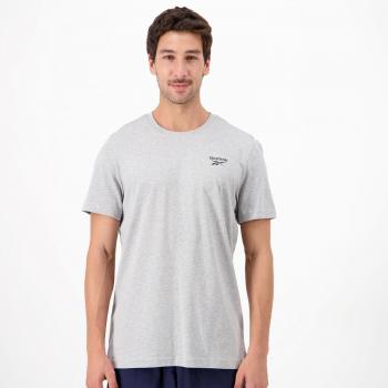 Camiseta de Manga Corta Reebok Identity Classics para hombre en color gris