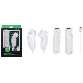 MTK - Pack De Mando y Nunchuk, Color Blanco