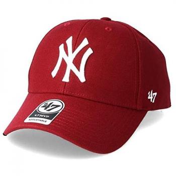 Gorra curva rojo oscuro snapback de New York Yankees MLB MVP de 47 Brand - Rojo, Talla única