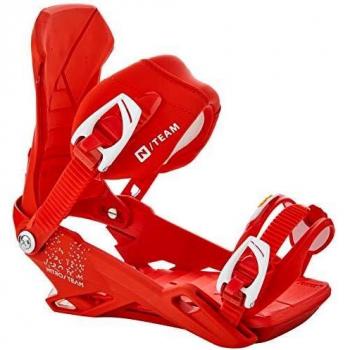 Nitro Team Fijaciones de Snowboard, Hombres, Red, L