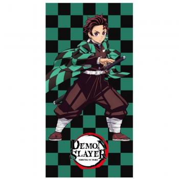 TOALLA DE MICROFIBRA DEMON SLAYER CON DISEÑO DE TANJIRO