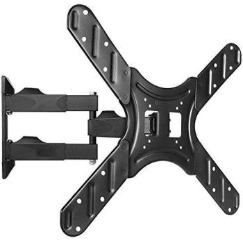 Duronic TVB420 Soporte de Pared para TV de 17 a 56 | hasta 25 kg de Peso | Compatible con VESA 100 y 75 | Inclinable y Giratorio para Pantalla LED LCD Plasma Curvada