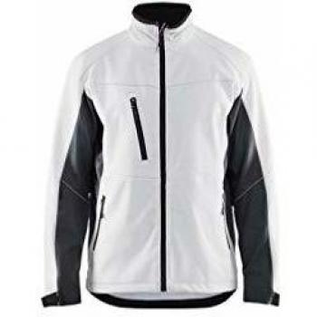 Blaklader Softshell Work Jacket White/Dark Gray Size M