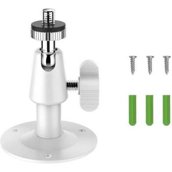 Soporte de Techo Giratorio de Metal 90 Grados para Cámara de Seguridad CCTV Color Blanco