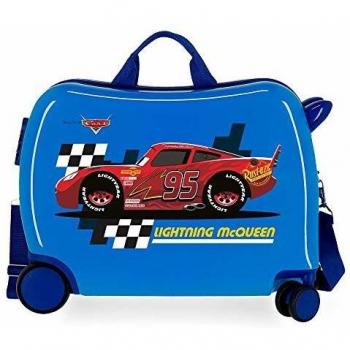Disney Cars Lightning Mcqueen Maleta Infantil Azul 50x38x20 cms Rígida ABS Cierre combinación 34L 2,1Kgs 4 Ruedas Equipaje de Mano