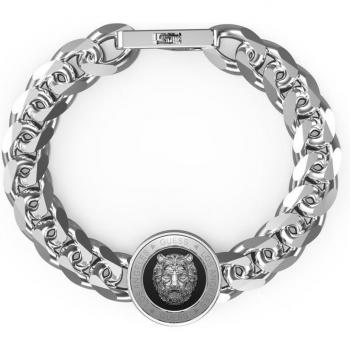 Pulsera Lion King de acero inoxidable plateada con diseño inspirado en la película.