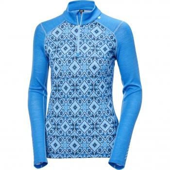 Helly Hansen Women's Lifa Merino Midweight Graphic Base Layer 1/2 Zip