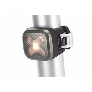 Knog - Luz LED roja para bicicleta, diseño de cruz gris gris