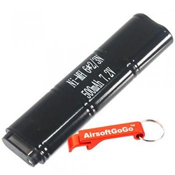 CYMA 7.2V 500mAh Ni-MH Micro Battery for CM030 CM121 CM122 CM123 Marui 18C, P8, M93R AEP AEG by AirsoftGoGo