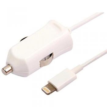 Ksix B0914CR02 - Adaptador coche USB + cable Lightning para Apple iPhone 5