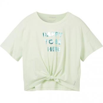 Tom Tailor Camiseta Manga Corta Cropped Knotted