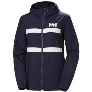 Helly Hansen Women's Salt Striped Waterproof Windbreaker Navy M