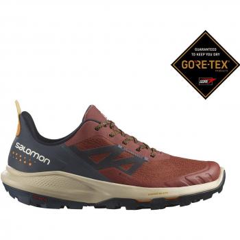 Salomon - Zapatillas de montaña de hombre Outpulse GTX, características: GORE-TEX, color rojo rubí y azul marino, talla 44