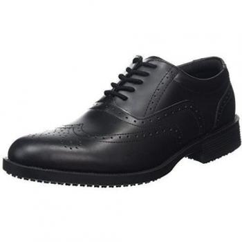 Shoes for Crews Executive Wingtip II - Ce Cert - Zapatos de trabajo y seguridad, color Negro, talla 42