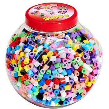 Juego de Construcción Hama Maxi - 2000 Perlas Bicolor en Tarro