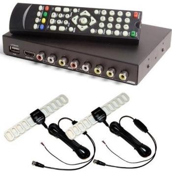 Sintonizador de TDT MPG4 de DOBLE DIVERSIDAD + Reproductor de música y vídeos por USB.