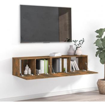 vidaXL Set de muebles de salón 2 piezas madera ingeniería 60/80 x 30 x 30 cm