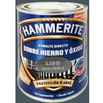 Hammerite Esmalte directo sobre hierro y óxido Liso Brillante Gris Perla 250 ml