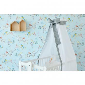 Force Kids ciel de lit Fine Diamante blanc sur Gris