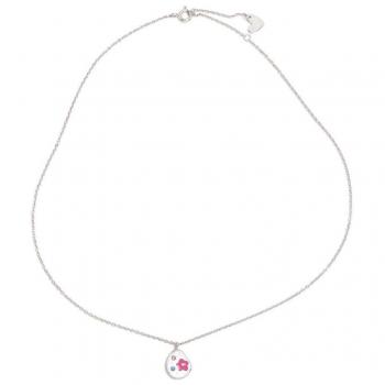 Collar y Pendientes Agatha Ruiz de la Prada DIDO niña 925m Plata Ley, collar de 42 cm con colgante flor esmaltada de 11 mm y pendientes de 17 mm
