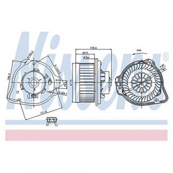 Nissens 87020 Ventilador Habitáculo