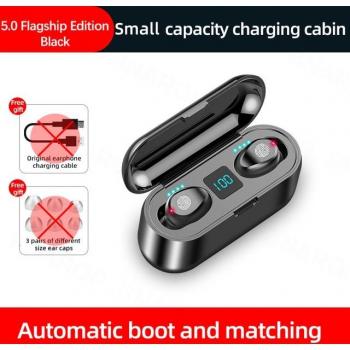 Auriculares TWS Bluetooth 5.0 con caja de carga de 2200mAh, inalámbricos, sin retraso, deportivos, a prueba de agua y con micrófono